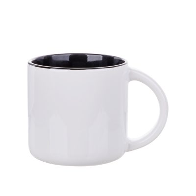 Tasse bicolore de 14 oz (noir)