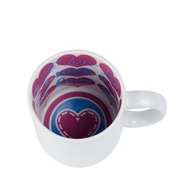 Tasse avec devise de 11 oz (Je t'aime)