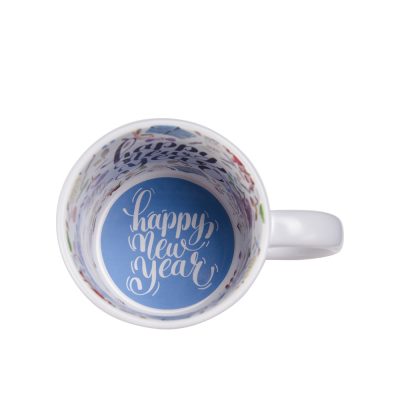 Tasse avec devise de 11 oz (Bonne année)