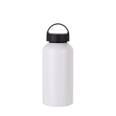 Bouteille d'eau en aluminium de 500 ml avec poignée (blanc)