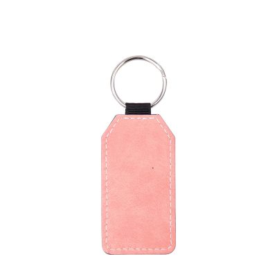 Porte-clés en cuir PU (rose, baril)