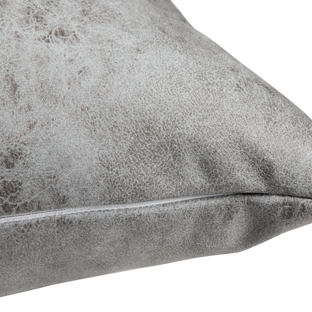 Housse de coussin en cuir par sublimation (40 x 40 cm, gris foncé)