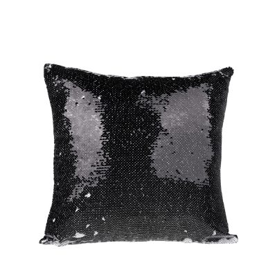 Housse de coussin à paillettes (noir/blanc) Housse de coussin à paillettes (noir/blanc)
