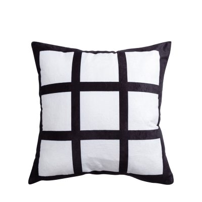 Housse de coussin en peluche à 9 panneaux par sublimation (40*40cm/15.75"x15.75")