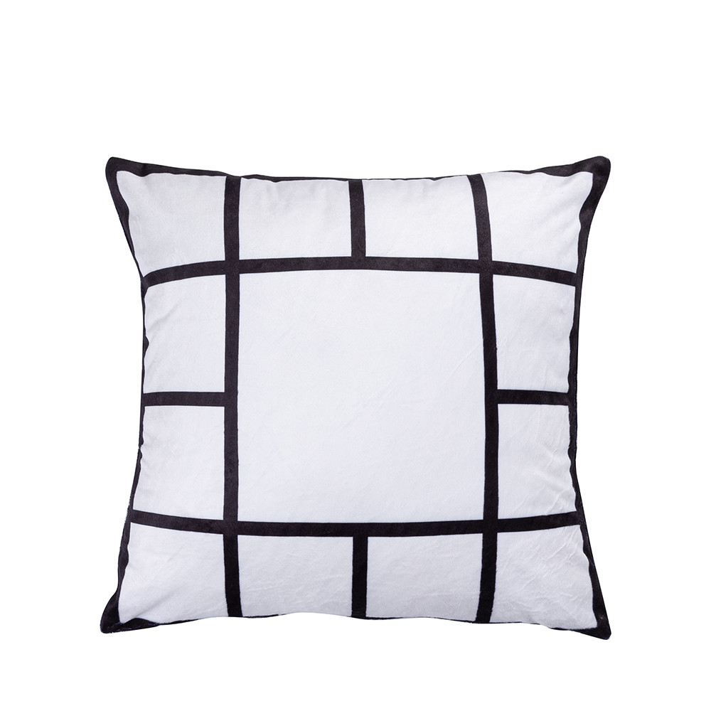 Housse de coussin en peluche à 13 panneaux par sublimation (40*40cm/15.75"x15.75")