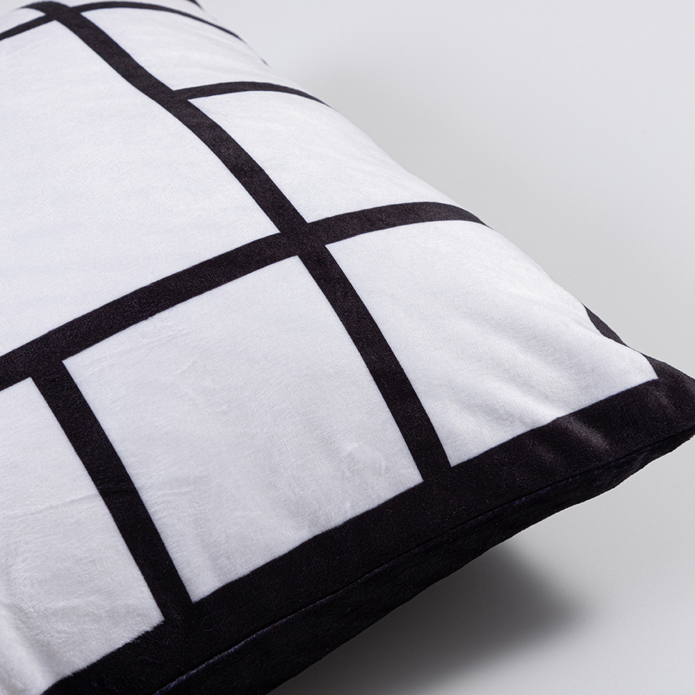 Housse de coussin en peluche à 13 panneaux par sublimation (40*40cm/15.75"x15.75")