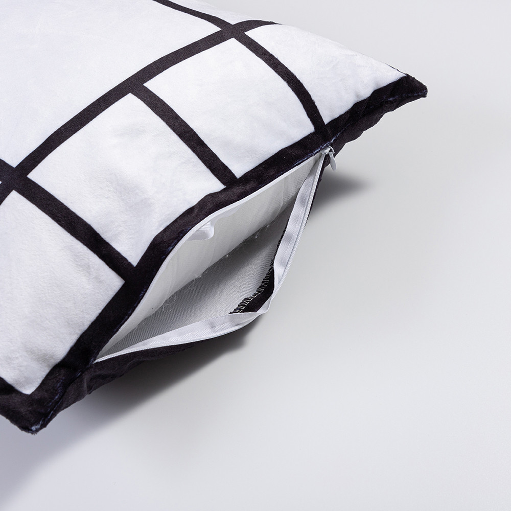 Housse de coussin en peluche à 13 panneaux par sublimation (40*40cm/15.75"x15.75")