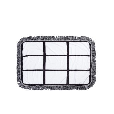 Couverture en peluche à 9 panneaux par sublimation (50*80cm/19.7"x31.5")