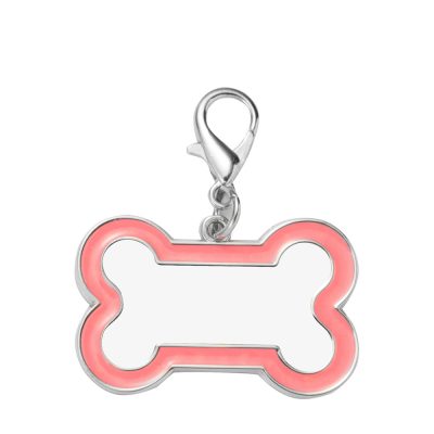 Médaille pour chien par sublimation (bord rose, 3 x 4,5 cm) Médaille pour chien par sublimation (bord rose, 3 x 4,5 cm)