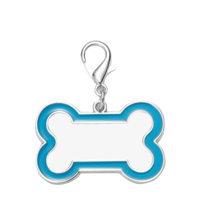 Médaille pour chien par sublimation (bord bleu, 3 x 4,5 cm) Médaille pour chien par sublimation (bord bleu, 3 x 4,5 cm)