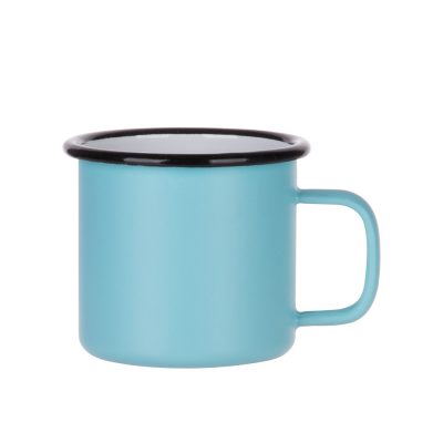 Tasse en émail de 12 oz/360 ml (vert menthe mat)