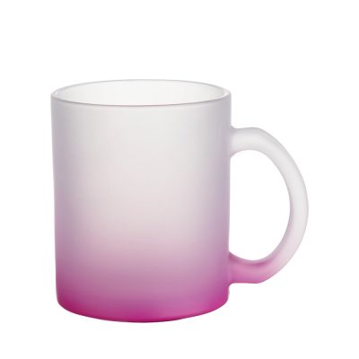 Tasses en verre 11oz dégradé violet