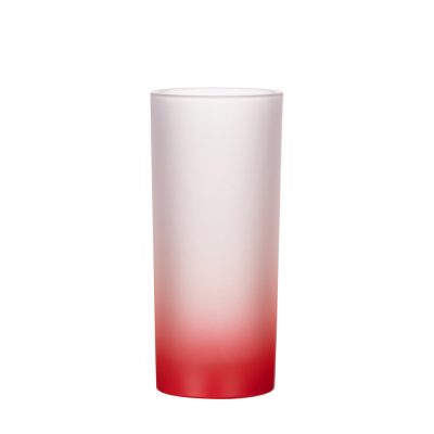Tasse en verre de 10 oz (dégradé de couleur rouge)