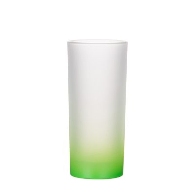 Tasse en verre de 10 oz (dégradé de couleur vert)