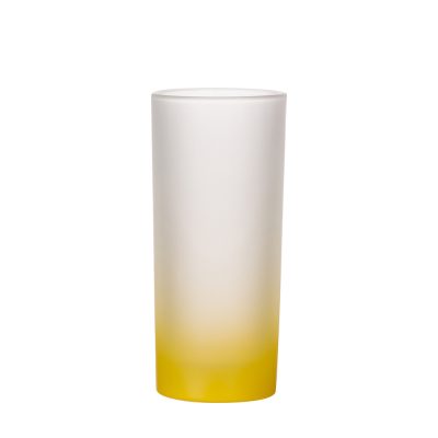 Tasse en verre de 10 oz (dégradé de couleur jaune)