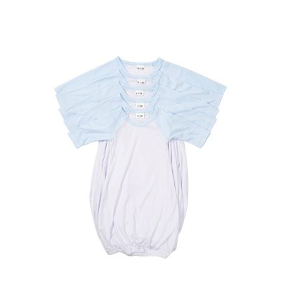 Chemise de nuit bébé manches longues Raglan XL (bleu clair, 12-18 M) Chemise de nuit bébé manches longues Raglan XL (bleu clair, 12-18 M)