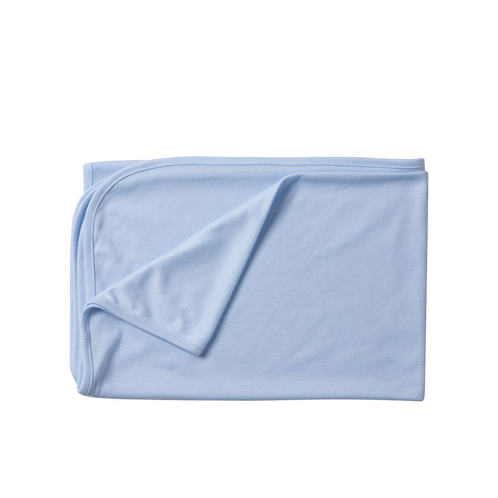 Couverture pour bébé (bleu clair, 76 x 101 cm)