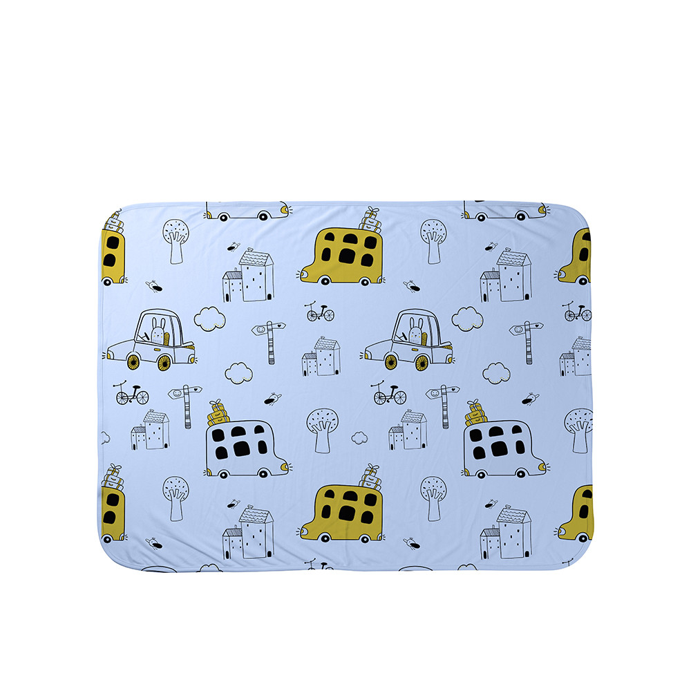 Couverture pour bébé (bleu clair, 76 x 101 cm)