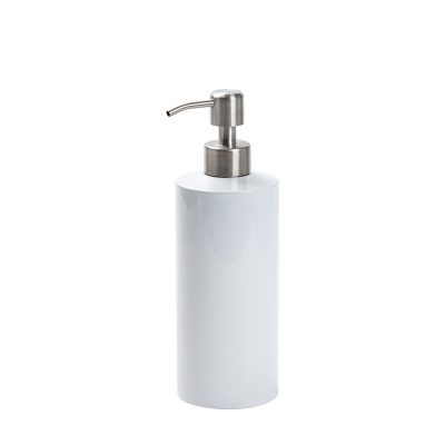 Distributeur de savon en acier inoxydable de 18 oz/550 ml (blanc)
