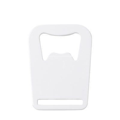 Ouvre-bouteille entièrement blanc en acier inoxydable (couronne, 4,5 x 6 cm)