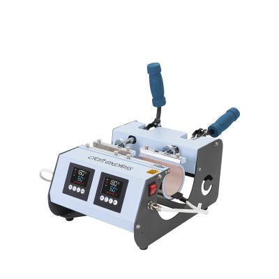 Craft Express Presse à tasses 3 en 1 à deux stations (bleu clair)