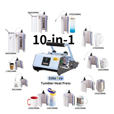 Presse à chaud Elite Pro Tumbler 10 en 1