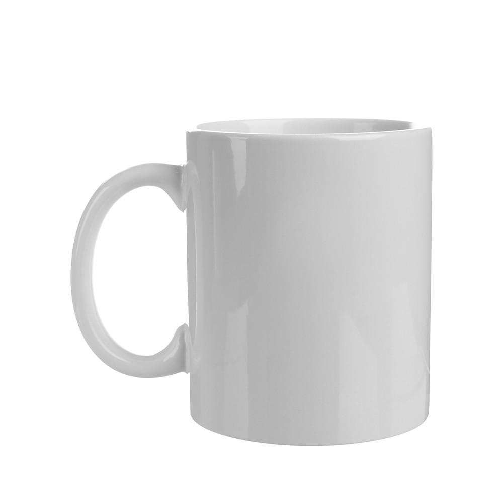 Tasse à revêtement blanc de 11 oz avec boîte individuelle blanche