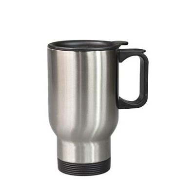 Tasse en acier inoxydable de 14 oz/420 ml, argent