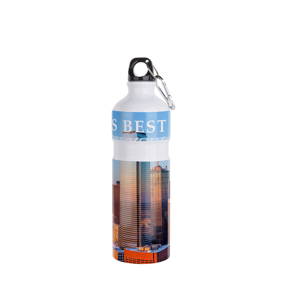 Bouteille d'eau en aluminium de 750 ml (blanc)