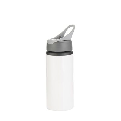 Bouteille en aluminium de 22 oz/650 ml avec poignée (blanche)
