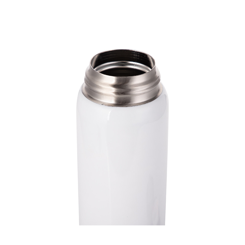 Bouteille en acier inoxydable avec couvercle pop de 500 ml/17 oz (blanc)