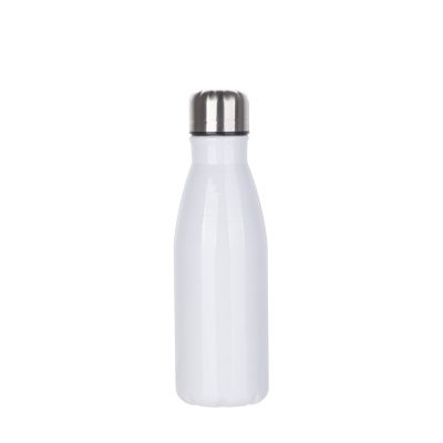 Bouteille en forme de cola en aluminium de 17 oz/500 ml (blanc)