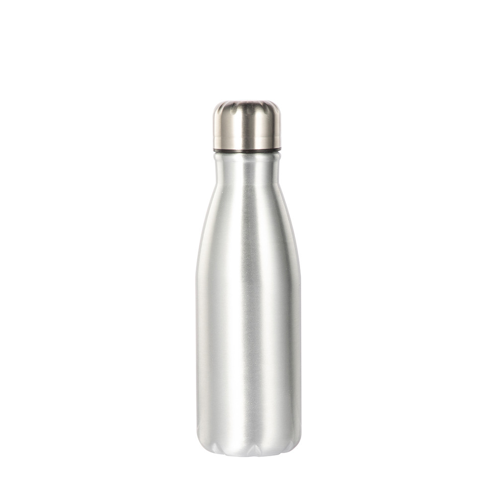 Bouteille en forme de cola en aluminium de 17 oz/500 ml (argent)
