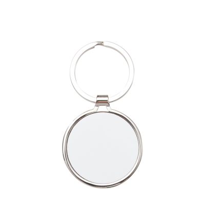 Porte-clés en métal (rond, 4 x 4,5 cm)