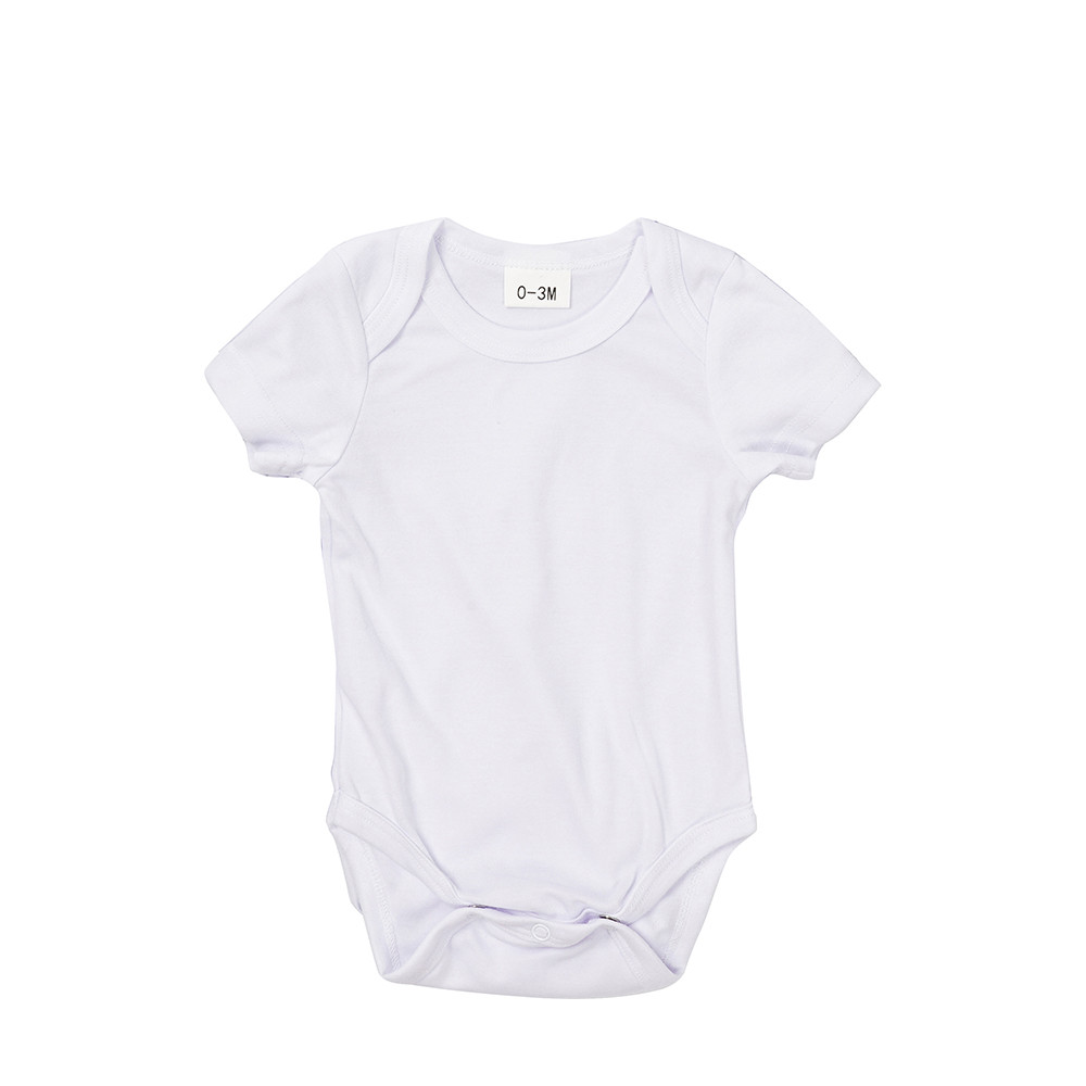 Combinaison bébé à manches courtes XL (blanc, 12-18 mois)