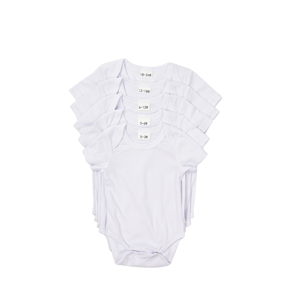 Combinaison bébé à manches courtes XXL (blanc, 18-24 mois)