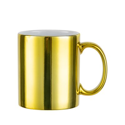 Tasse en céramique plaquée or de 11 oz -