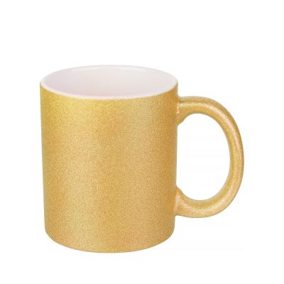 Tasse à paillettes de 11 oz/330 ml (or)