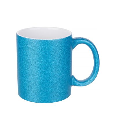 Tasse à paillettes 11oz/330ml (bleu)