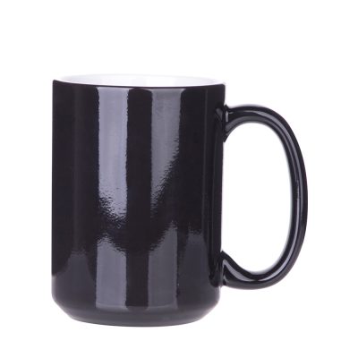 Tasse à couleur changeante de 15 oz (noir)